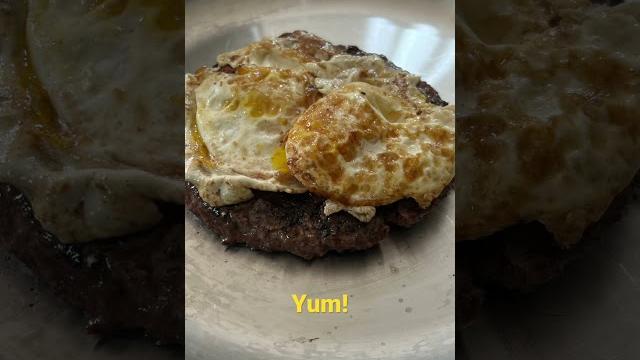 Juicy burger with a fired egg kind of day. #carnivorediet #carnivoremeals #carnivorebreakfast Juicy burger with a fired egg kind of day. #carnivorediet #carnivoremeals #carnivorebreakfast