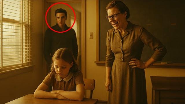 The teacher laughed when lisa said her dad was elvis — then he walked into the classroom The teacher laughed when lisa said her dad was elvis — then he walked into the classroom