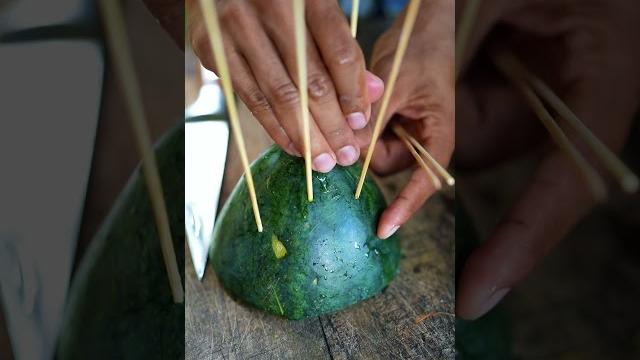 This watermelon was hiding a secret inside! This watermelon was hiding a secret inside!