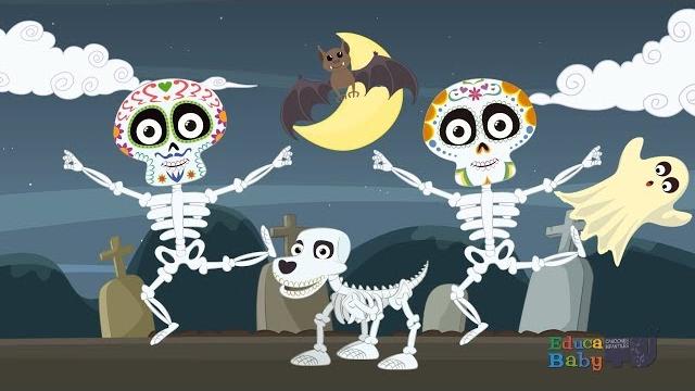 Las calaveras salen de su tumba, chumbala cachumbala - canciones infantiles de halloween Las calaveras salen de su tumba, chumbala cachumbala - canciones infantiles de halloween