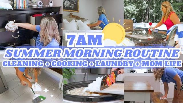 7am summer morning routine 2025 | mom of 4 routine | clean with me | cleaning motivation | marielove 7am summer morning routine 2025 | mom of 4 routine | clean with me | cleaning motivation | marielove