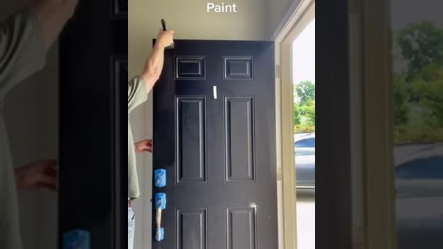Diy painting your front door for spring Diy painting your front door for spring