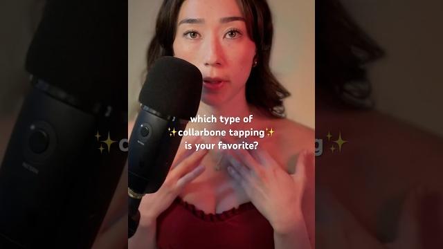 Which type of collarbone tapping is your favorite? #asmr #asmrtapping #collarbonetapping #relax Which type of collarbone tapping is your favorite? #asmr #asmrtapping #collarbonetapping #relax