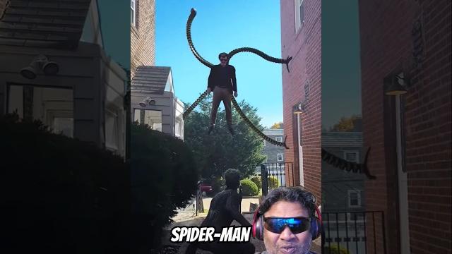 Spider-man and doctor octopus #vfx #marvel #spiderman #cosplay #halloween #shotrs @joshvfx Spider-man and doctor octopus #vfx #marvel #spiderman #cosplay #halloween #shotrs @joshvfx