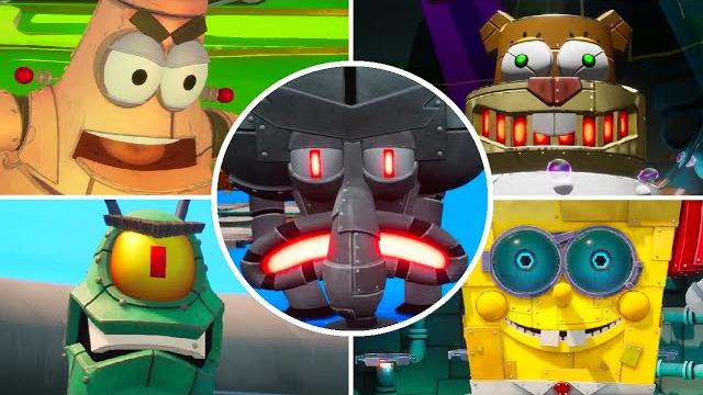 Spongebob battle for bikini bottom rehydrated - all robot bosses Spongebob battle for bikini bottom rehydrated - all robot bosses