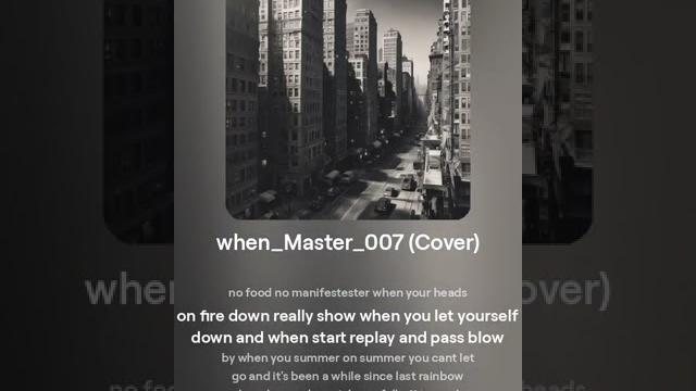 When master 007 cover 1 When master 007 cover 1