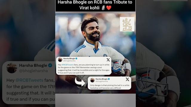 Harsha bhogle on rcb fans special tribute to vk Harsha bhogle on rcb fans special tribute to vk