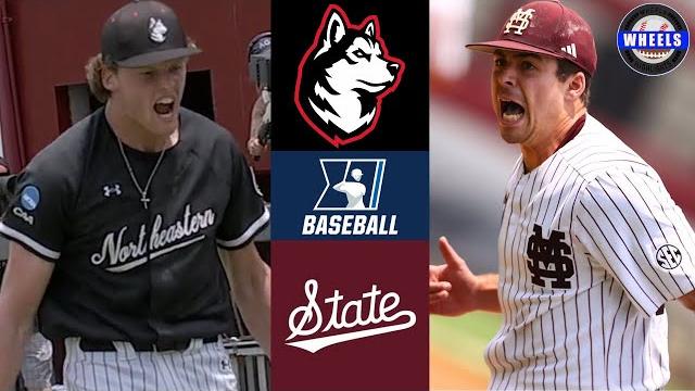 Northeastern vs mississippi state | regionals elimination game | 2025 college baseball highlights Northeastern vs mississippi state | regionals elimination game | 2025 college baseball highlights