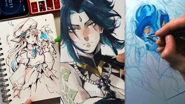 Art drawing tiktok compilations ~ drawing tiktok #51 Art drawing tiktok compilations ~ drawing tiktok #51