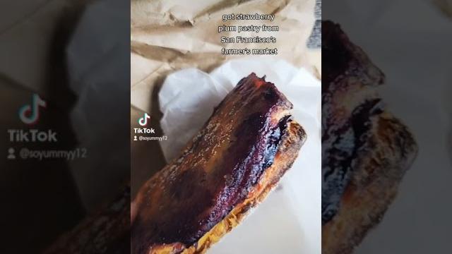 Strawberry plum pastry #pastry Strawberry plum pastry #pastry
