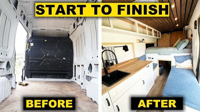 Diy camper van conversion full build timelapse Diy camper van conversion full build timelapse