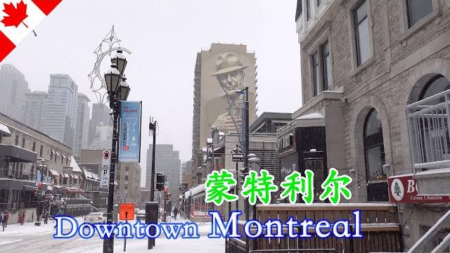 Montreal snow walk/mcgill university/crescent st./ giant mural/ st. catherine street/quebec/canada Montreal snow walk/mcgill university/crescent st./ giant mural/ st. catherine street/quebec/canada