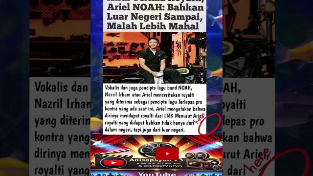 Viral terkini 2025 akui terima royalti, ariel noah: bahkan luar negeri #artist #film #selebriti Viral terkini 2025 akui terima royalti, ariel noah: bahkan luar negeri #artist #film #selebriti