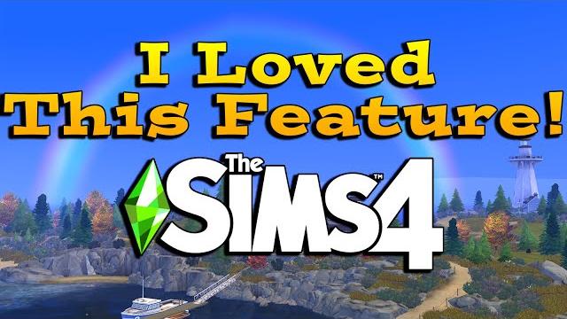 The sims 4 would be better with this old feature The sims 4 would be better with this old feature