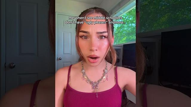 Middle schoolers don’t have ugly phases anymore… (exposed) #trends #relatable #glowup #viral Middle schoolers don’t have ugly phases anymore… (exposed) #trends #relatable #glowup #viral
