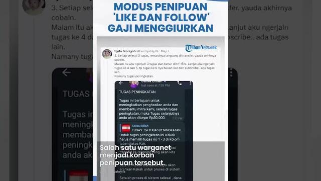 Viral marak penipuan kasih 'like dan follow' diimingi gaji mengiurkan, korban malah kelilit pinjol Viral marak penipuan kasih 'like dan follow' diimingi gaji mengiurkan, korban malah kelilit pinjol