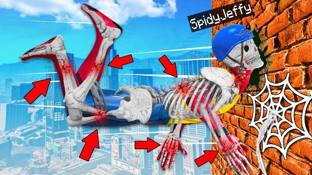Breaking every bone as spider-man in gta 5! Breaking every bone as spider-man in gta 5!