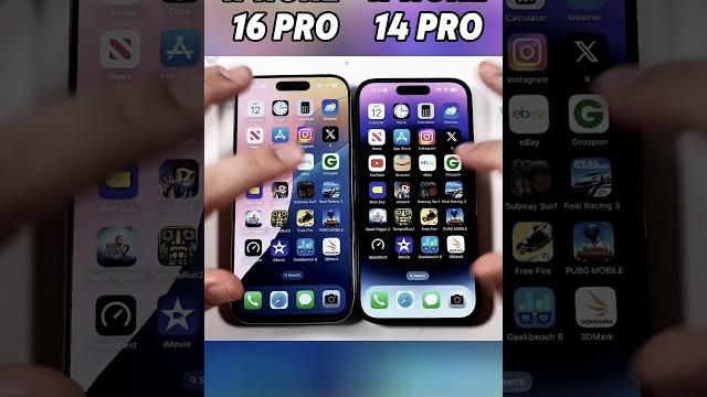 Iphone 16 pro vs iphone 14 pro insane speed test! who’s the true performance beast? #shorts #viral Iphone 16 pro vs iphone 14 pro insane speed test! who’s the true performance beast? #shorts #viral