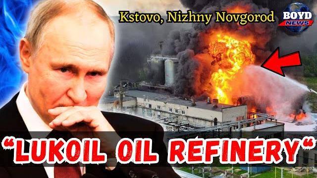 Russian oil refinery on fire in kstovo, nizhny novgorod | su-35 fighter jet shot down | war news Russian oil refinery on fire in kstovo, nizhny novgorod | su-35 fighter jet shot down | war news