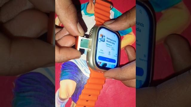 T800 ultra smart watch ⏱️ main sim card kese nikale | how to sim card insert #shortsfeed T800 ultra smart watch ⏱️ main sim card kese nikale | how to sim card insert #shortsfeed