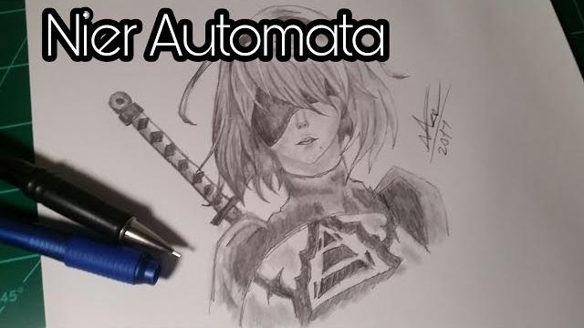 Drawing nier automata - 2b Drawing nier automata - 2b