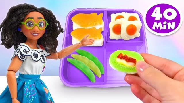 Disney encanto's mirabel and isabela pack turning red mei school lunch | fun videos for kids Disney encanto's mirabel and isabela pack turning red mei school lunch | fun videos for kids