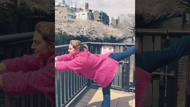 Yoga in sakura! Yoga in sakura!