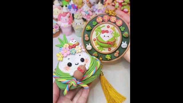 端午遇上六一~废粘土超大花朵粽子来喽 #超轻粘土 #粘土教程 #手工 #六一手工 #端午手工 端午遇上六一~废粘土超大花朵粽子来喽 #超轻粘土 #粘土教程 #手工 #六一手工 #端午手工