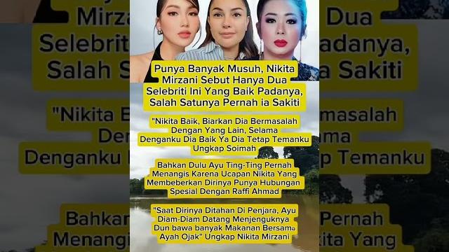 Nikita mirzani sebut artis yang baik hati. #trendingshorts #viralvideo #viralshorts #trending #fyp Nikita mirzani sebut artis yang baik hati. #trendingshorts #viralvideo #viralshorts #trending #fyp