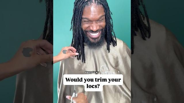 Would you trim your locs? #fyp #locstylist Would you trim your locs? #fyp #locstylist