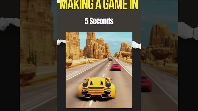 How to make a game in 5 seconds! #unity3d How to make a game in 5 seconds! #unity3d