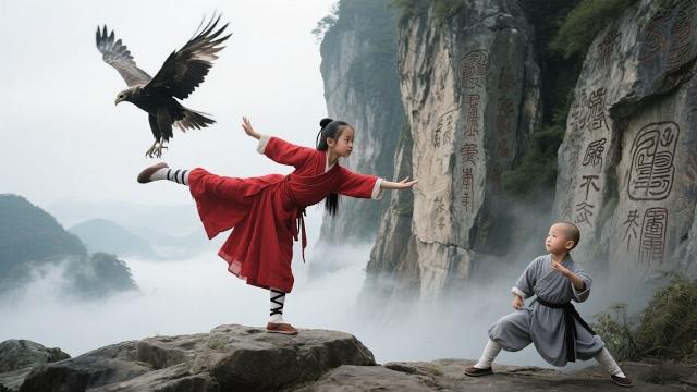 Kung fu movie! 8-year-old girl teaches a monk divine skills, and he embarks on a path to a comeback! Kung fu movie! 8-year-old girl teaches a monk divine skills, and he embarks on a path to a comeback!