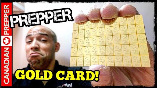 I bought a real gold card! combibar for bug out barter I bought a real gold card! combibar for bug out barter