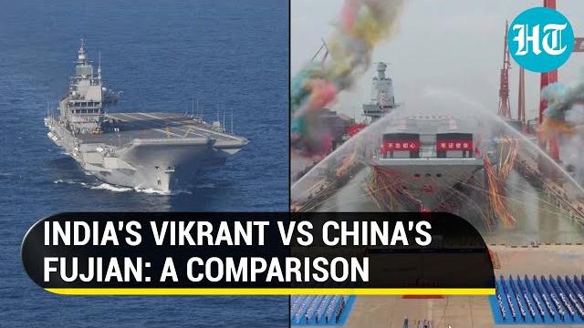 India's vikrant vs china's fujian: why made-in-india aircraft carrier outshines beijing's warship India's vikrant vs china's fujian: why made-in-india aircraft carrier outshines beijing's warship