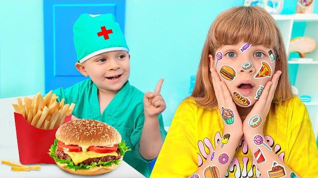 Диана и рома учатся хорошим привычкам и здоровому питанию Диана и рома учатся хорошим привычкам и здоровому питанию