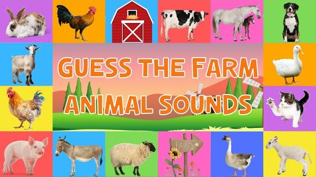 Guess the farm animal sounds for kids | 4k Guess the farm animal sounds for kids | 4k