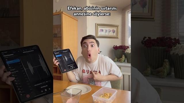Efekan abisini şikayet ediyor Efekan abisini şikayet ediyor