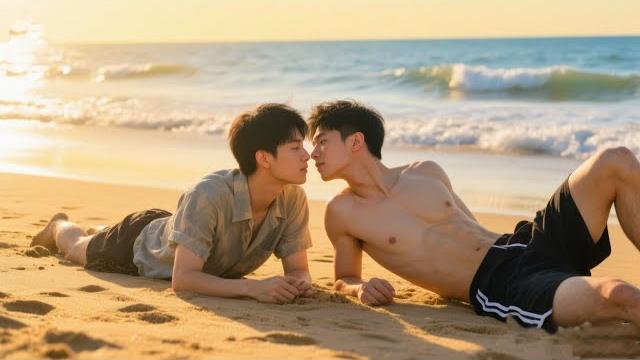 He and the puppy were so immersed in their roles that they couldn’t help but share a passionate kiss He and the puppy were so immersed in their roles that they couldn’t help but share a passionate kiss