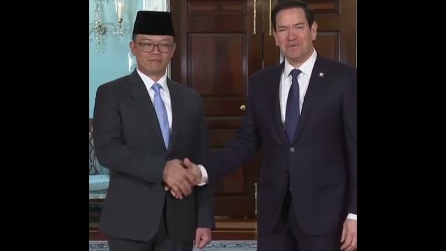Secretary of state marco rubio meets with indonesian foreign minister sugiono in washington Secretary of state marco rubio meets with indonesian foreign minister sugiono in washington