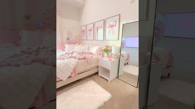 Pretty pink room tour | my updated decor room transformation #aestheticroom #myroomtour #myroom Pretty pink room tour | my updated decor room transformation #aestheticroom #myroomtour #myroom
