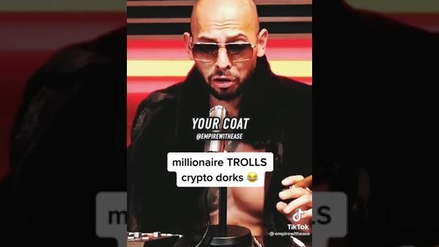 Millionaire trolls crypto dorks Millionaire trolls crypto dorks