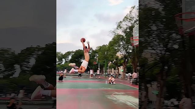 炸裂!中國168公分小夥挑戰罰球線扣籃! #篮球 #basketball #籃球 炸裂!中國168公分小夥挑戰罰球線扣籃! #篮球 #basketball #籃球