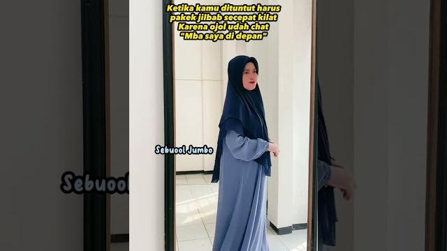 Ketika km dituntut harus pakek jilbab secepat kilat krn udah ditunggu ojol order cek komen Ketika km dituntut harus pakek jilbab secepat kilat krn udah ditunggu ojol order cek komen