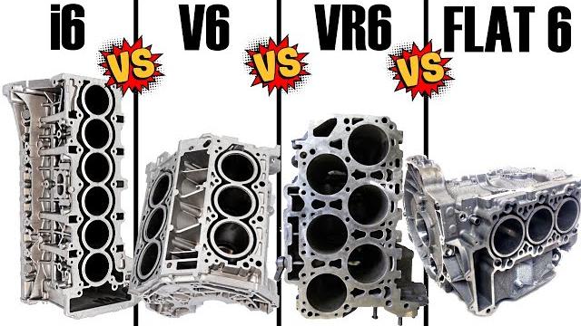 Engine balance: inline 6 vs. v6 vs. vr6 vs. flat / boxer 6 Engine balance: inline 6 vs. v6 vs. vr6 vs. flat / boxer 6