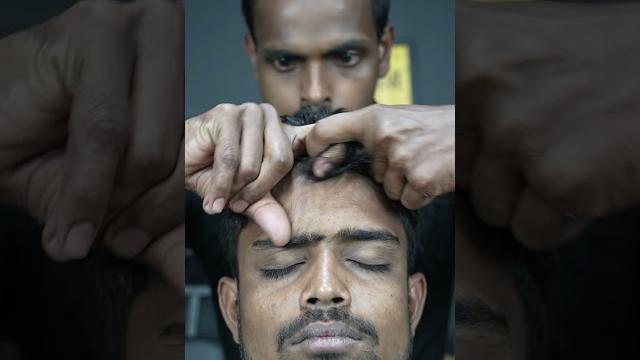 Massage with horn | asmr therapy | neck cracking | head and neck massage with oil #shorts #asmr Massage with horn | asmr therapy | neck cracking | head and neck massage with oil #shorts #asmr