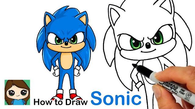 How to draw sonic the hedgehog new How to draw sonic the hedgehog new