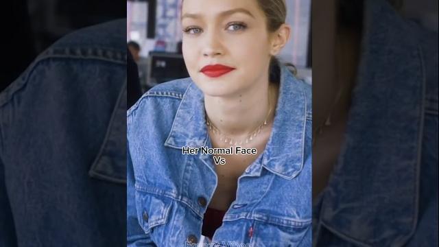 Normal face vs model face #model #gigihadid Normal face vs model face #model #gigihadid