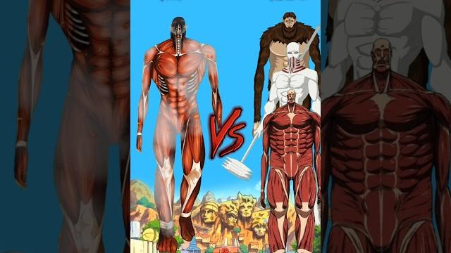 Eren vs all titans #attackontitan #whoisstrongest #aot Eren vs all titans #attackontitan #whoisstrongest #aot