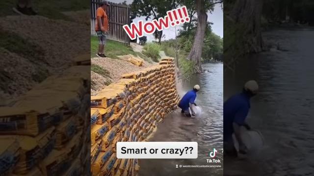 How to pour a dry bagretaining wall How to pour a dry bagretaining wall
