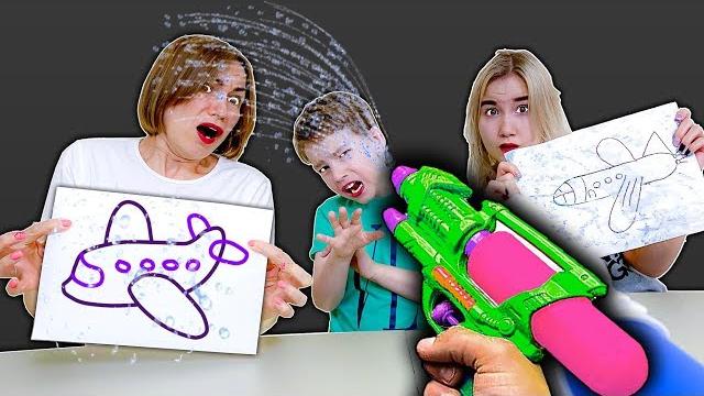 Guess and draw to stay dry challenge! Guess and draw to stay dry challenge!
